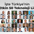 Türkiye’nin ‘En Etkin 50 Teknoloji Lideri’ belli oldu