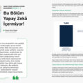 Bu Bölüm Yapay Zekâ İçermiyor